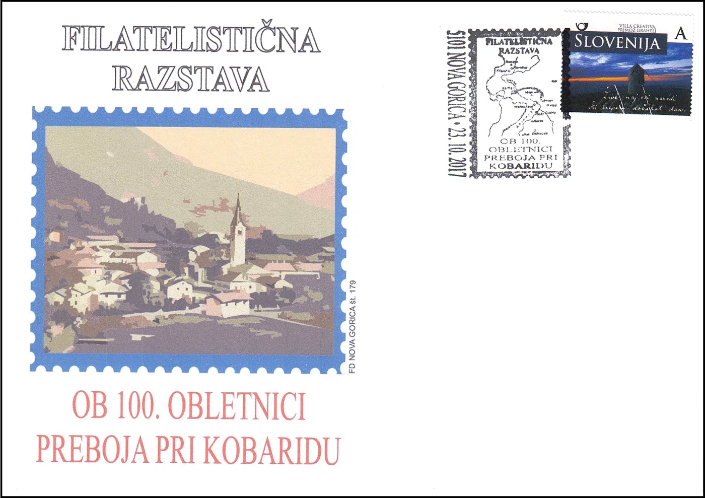 FILATELISTIČNA RAZSTAVA OB 100. OBLETNICI PREBOJA PRI KOBARIDU